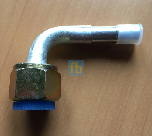 Фітинг алюмінієвий кутовий 10 гайка 12 (1.1/16‐14UNS) - фото № 2