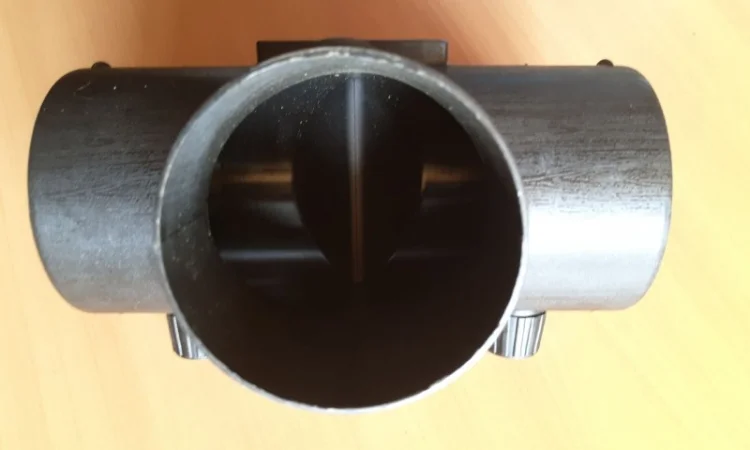 Трійник повітроводу 75мм із заслінкою для автономного обігрівача - фото № 3