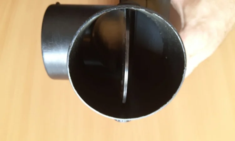 Трійник повітроводу 75мм із заслінкою для автономного обігрівача - фото № 4