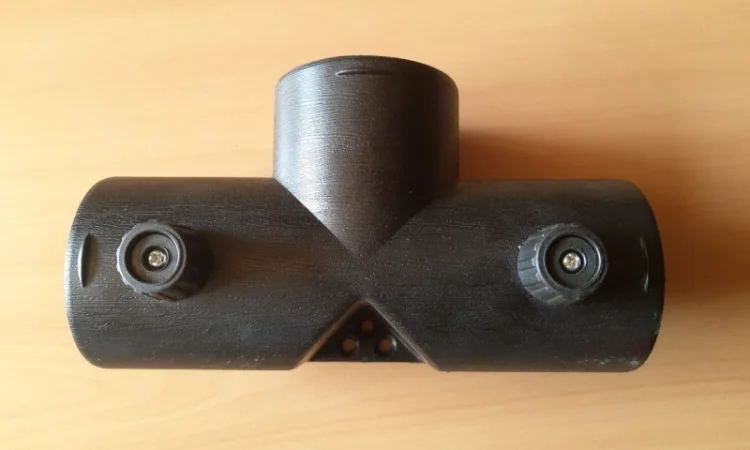 Трійник повітроводу із заслінкою для автономного обігрівача 60мм - фото № 1