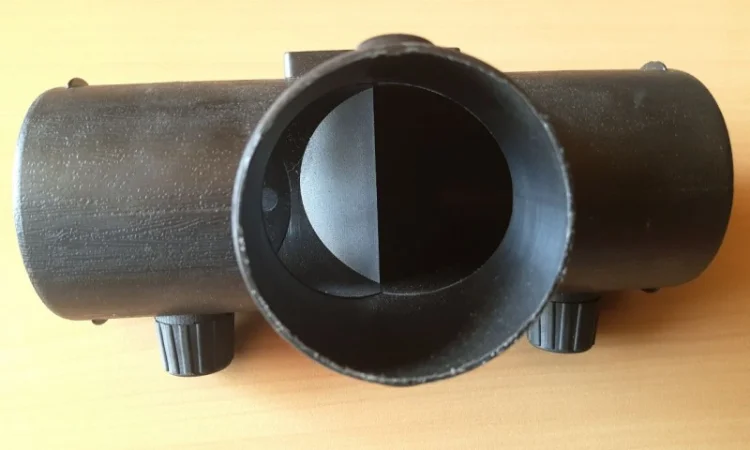 Трійник повітроводу із заслінкою для автономного обігрівача 60мм - фото № 3