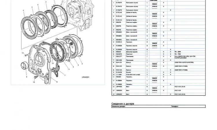 Каталог запчастей Джон Дир 6520 - John Deere 6520 в книжном виде на русском языке - фото № 1