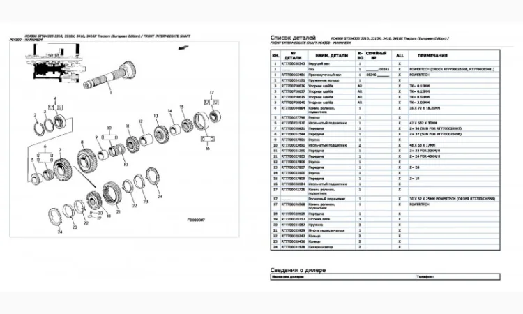 Каталог запчастей Джон Дир 3410 - John Deere 3410 на русском языке в книжном виде - фото № 2