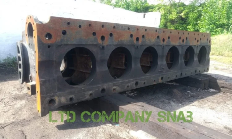 Блок цилиндров ПД1А.01.001 в хорошем состоянии - фото № 3