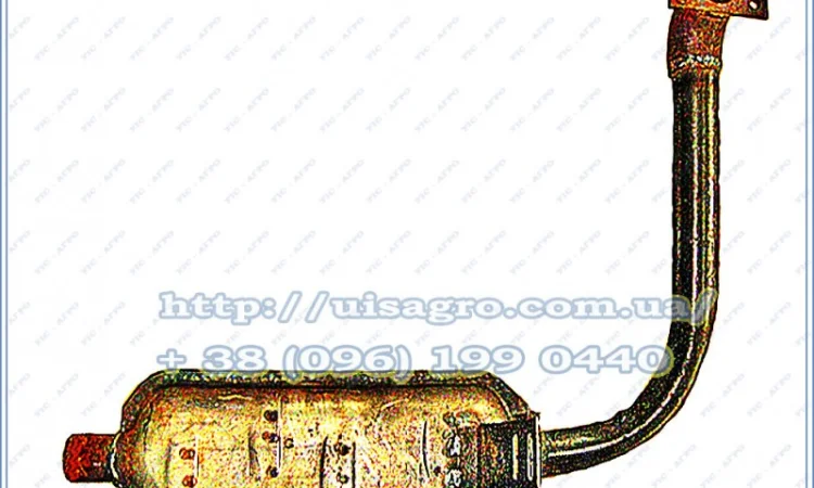 Глушитель трактора Т-16 (СШ20.19.054) с трубой - фото № 2