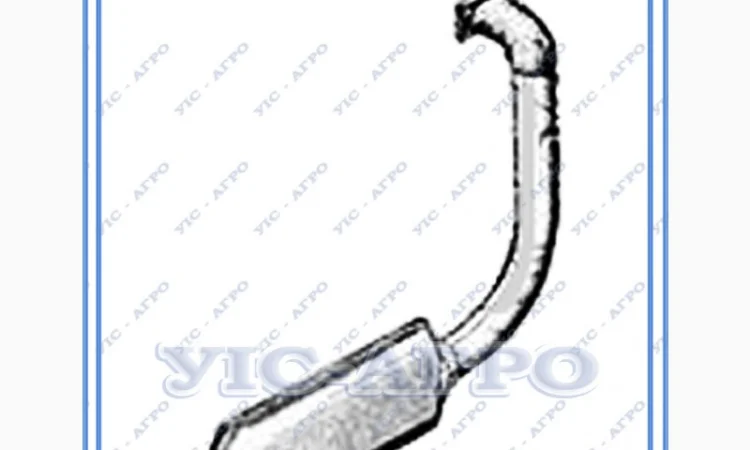 Глушитель трактора Т-16 (СШ20.19.054) с трубой - фото № 3