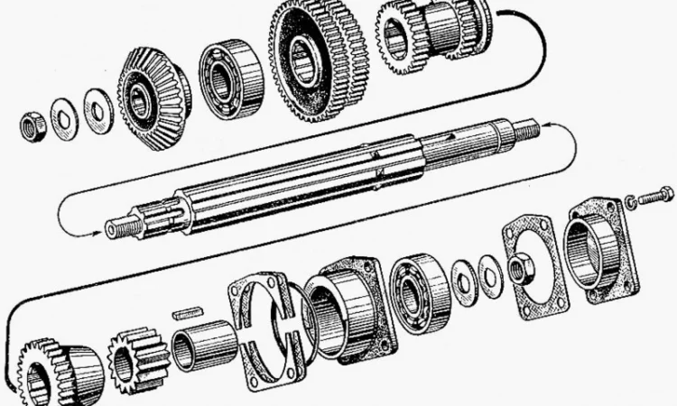 Вал первичный СШ20.37.065 КПП Т-16 с шестернями в сборе - фото № 4
