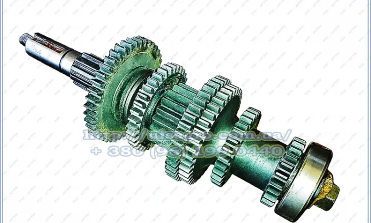 Вал вторичный СШ20.37.066 КПП Т-16 с шестернями в сборе - фото № 1