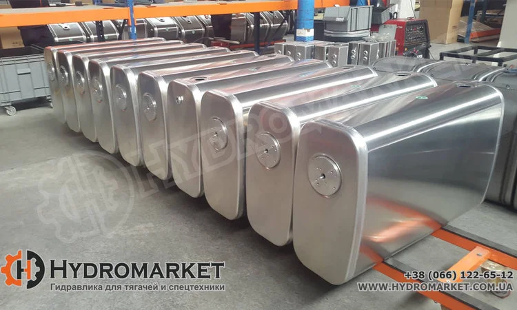 Бак гидравлический (гидробак) закабинный 160 л алюминиевый (41х31х145) - фото № 2