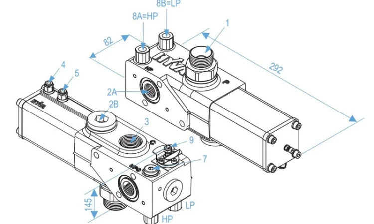 Перекидной клапан Hyva PT 2220 - фото № 2