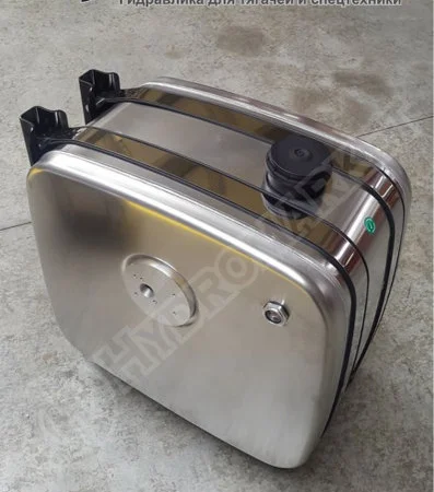 Бак гидравлический (гидробак) бокового крепления 80 л алюминиевый (42х50х52) - фото № 1