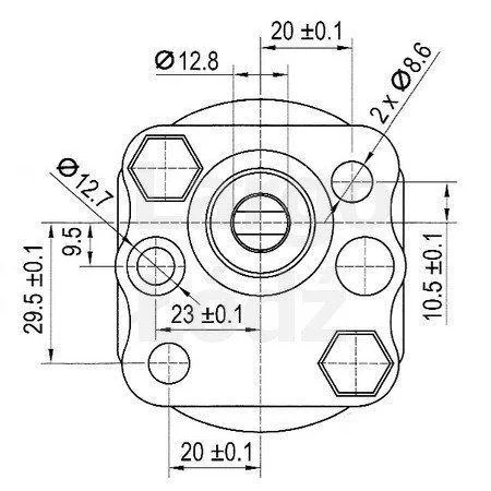 Гидронасос Largo 3, 2 см3, CBK - фото № 2