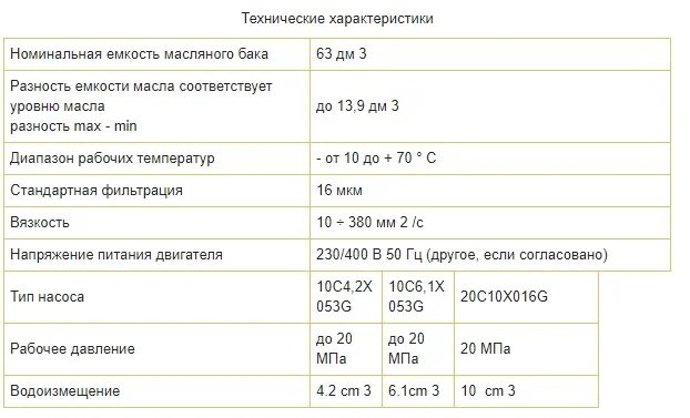 Гидравлические станции UHMZ63X - фото № 2