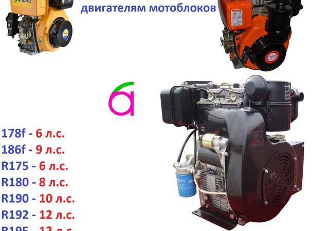 Купить запчасти на дизельный мотоблок - фото № 1
