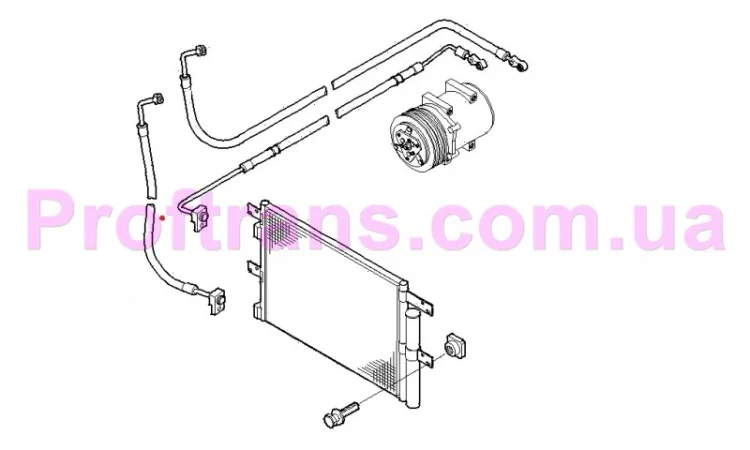 Шланг кондиционера IVECO EUROCARGO 08-15-, R17.5, R19.5 504068749 НОВЫЙ - фото № 2