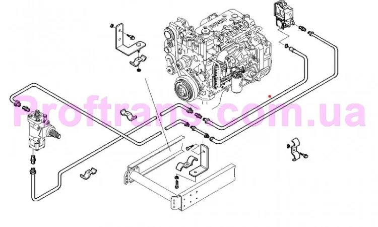 500381931 Трубка насоса гидроусилителя IVECO EUROCARGO 04-15 ИВЕКО ЄВРОКАРГО - фото № 2