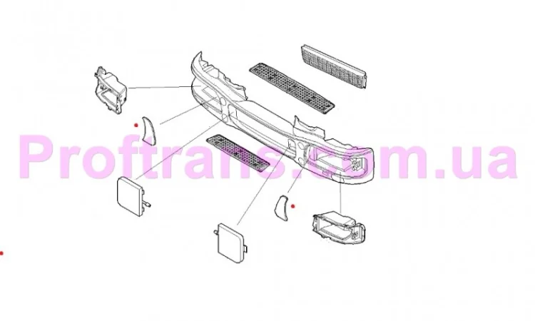 504042187 Накладка фары левая IVECO EUROCARGO 04-08 Ивеко Єврокарго - фото № 1