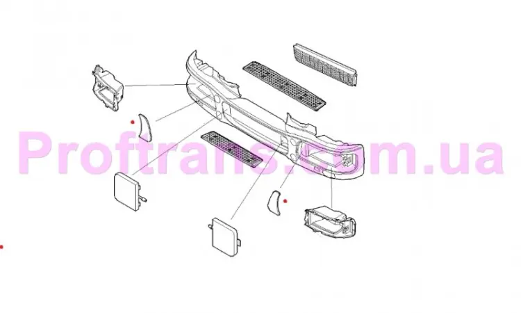 504042187 Накладка фары левая IVECO EUROCARGO 04-08 Ивеко Єврокарго - фото № 1