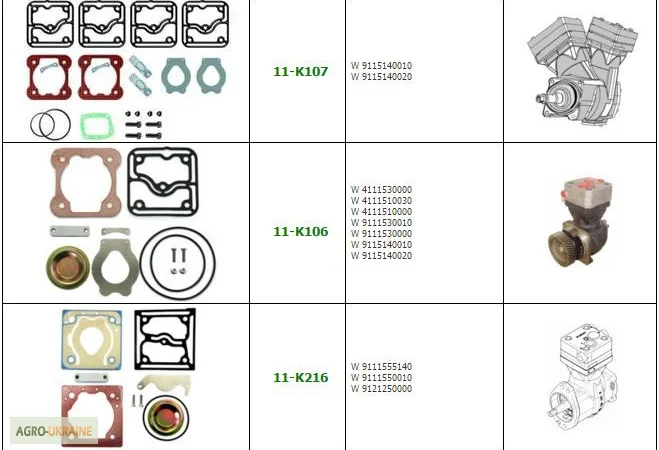 Компрессор DAF 95XF,  Компрессор Wabco 911 504 - фото № 4