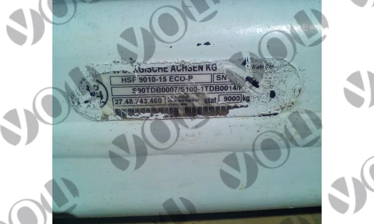 Ось BPW ECO Plus для прицепа BPW 2748743460 + запчасти к оси - фото № 3