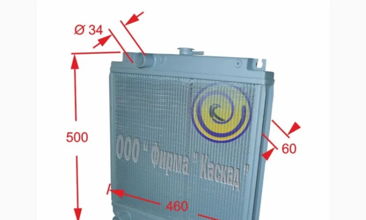 Радиатор водяной для двигателя трактора Kioti CK 22 - фото № 1