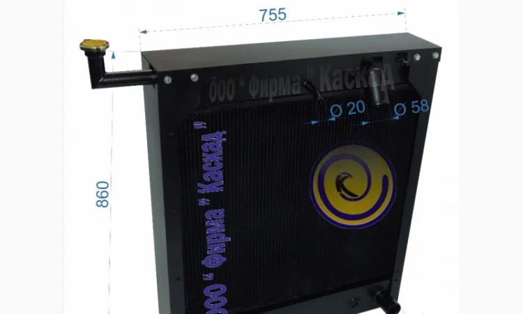 Радиатор охлаждения погрузчика HYSTER H 22 - фото № 1