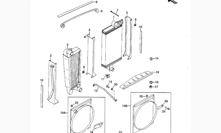 Радиатор водяной для трактора John Deere 8400 - фото № 4
