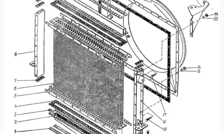 Радиатор трактора КИРОВЕЦ К-700; К-701; К-701А - фото № 4