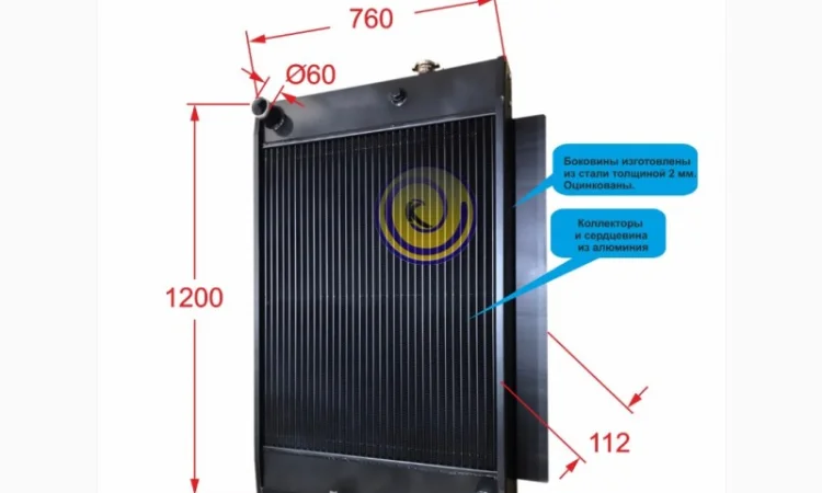 Радиатор двигателя дизель-генератора SDMO J220 - фото № 1