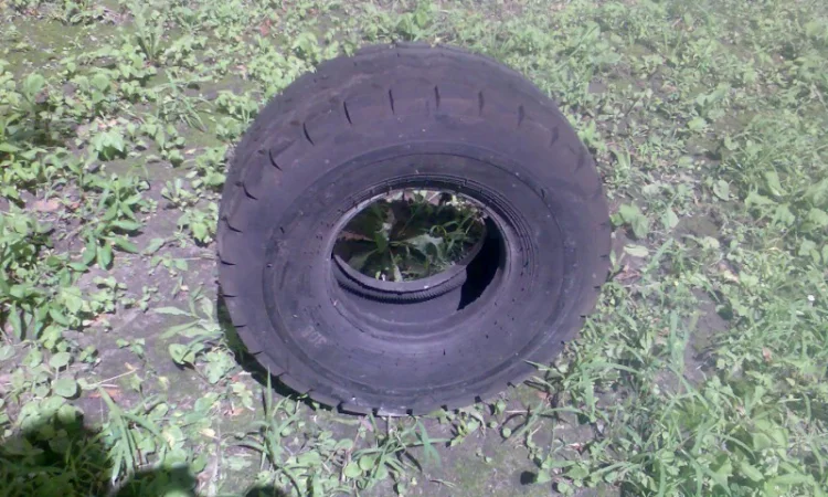 Шина 23х9-10 на погрузчики и электрокары - фото № 2