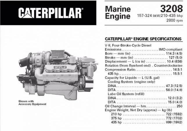 Мотор CAT 3208 V8 10, 4 Caterpillar - фото № 6