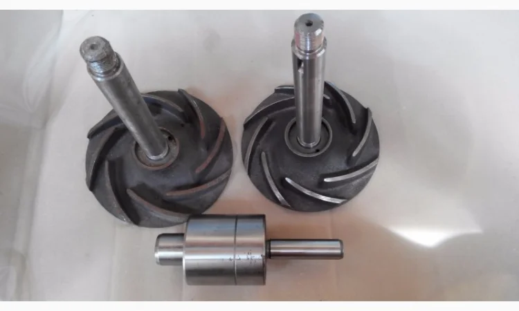 Вал і крильчатка водяного насоса RABA MAN D2356 / D2156 - фото № 1