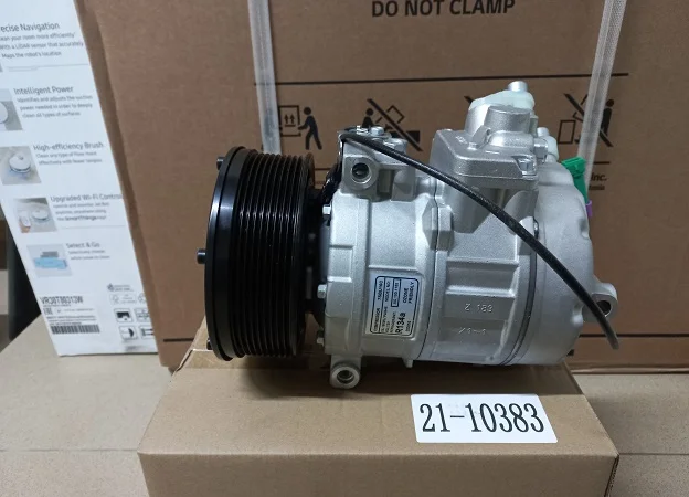 Компрессор кондиционера 7SBU16C комбайна CLAAS Jaguar 743645.2, 00 0743 645 2, 2009404050 - фото № 2