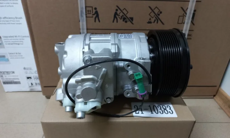 Компрессор кондиционера 7SBU16C комбайна CLAAS Jaguar 743645.2, 00 0743 645 2, 2009404050 - фото № 3