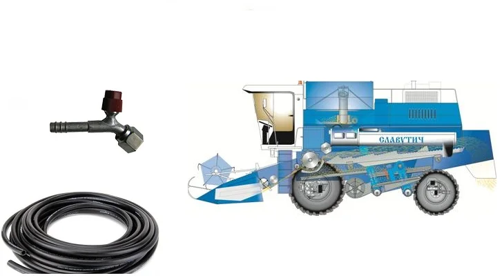 Комплект хладонпроводов шлангов кондиционера комбайна Славутич КЗС9-1 - фото № 1