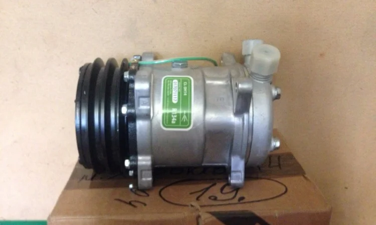 Компрессор кондиционера SD5H14 на комбайн Славутич, Дон, Палессе, Бизон, Обрий, Нива, Лан - фото № 2
