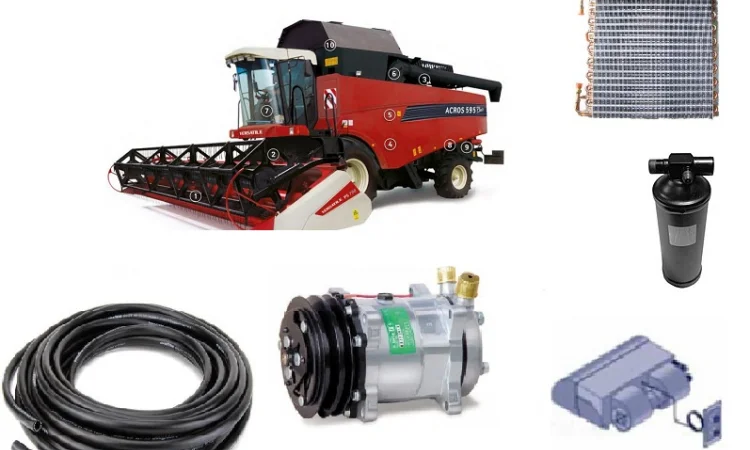 Радиатор кондиционера на комбайн 565x570x45 ДОН 1500, Славутич, ХТЗ, Бизон, Обрий, Лан - фото № 13