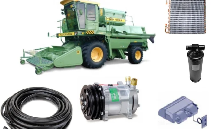 Конденсатор радиатор кондиционера комбайна Славутич Нива Лан Клаас Бизон - фото № 13