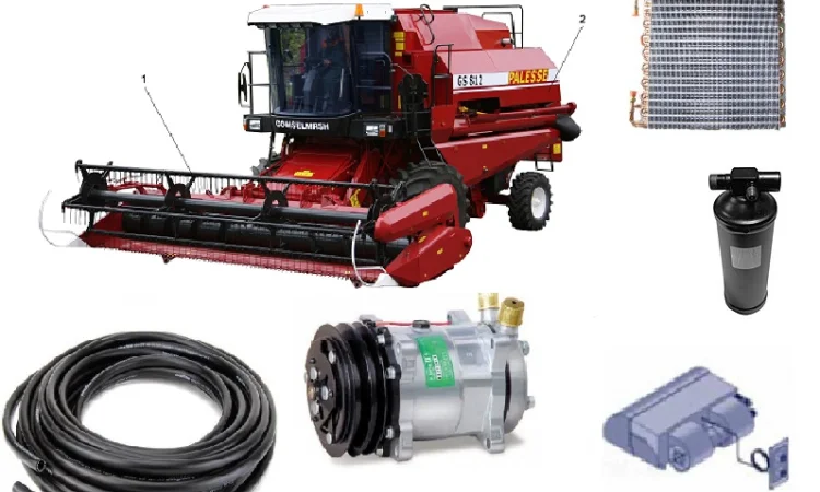 Комплект шлангов кондиционера комбайна Палессе 1218 - фото № 3