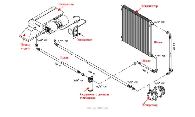 Шланг хладонпровод Galaxy комбайна Дон 1500Б 3120мм. (В12-08Q-028) - фото № 1