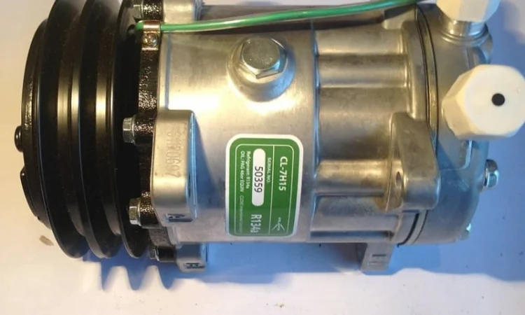 Компрессор кондиционера SD5H14 комбайн Дон 1500Б 24В (01-001100-00) - фото № 3