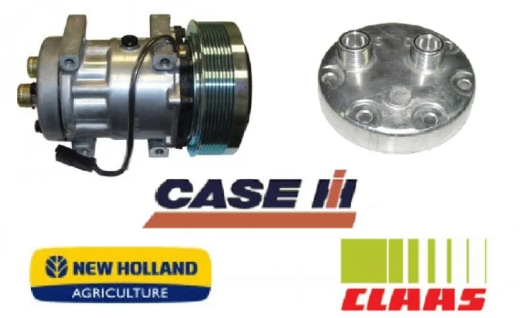 Компрессор кондиционера Claas Lexion 7H15 8PV (0007963460) - фото № 3