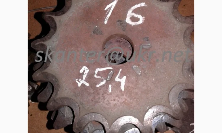 Звездочка зірочка крок t=25.4 зуб =16 - фото № 1