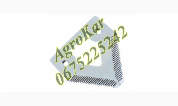 H207929, H136807 Сегмент ножа жатки (мелкая насечка) JD 900 - фото № 1