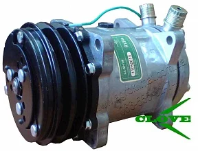 Компрессор кондиционера CL5H14 (CLOVE) для комбайна Нива (СК5 «Нива», СК5 «Нива Эффект») - фото № 1
