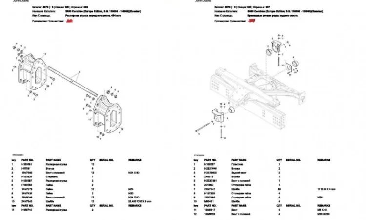 Каталог запчастей Джон Дир S660 - John Deere S660 на русском языке в печатном виде - фото № 2