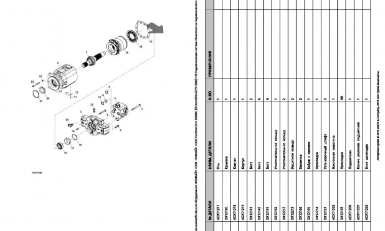 Книга каталог запчастей Джон Дир C230 - John Deere C230 на русском языке - фото № 2