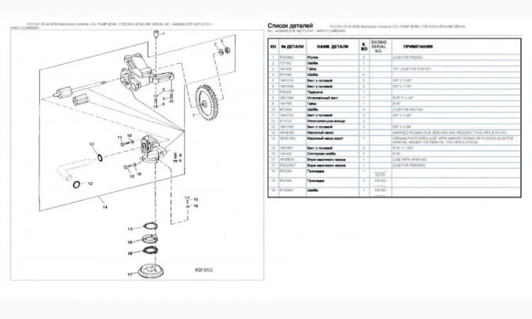 Книга каталог запчастей Джон Дир 9600 - John Deere 9600 на русском языке - фото № 2