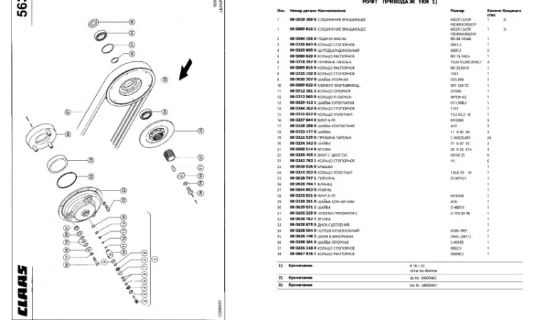 Каталог запчастей КЛААС Лексион 580 - CLAAS Lexion 580 на русском языке в печатном виде - фото № 2