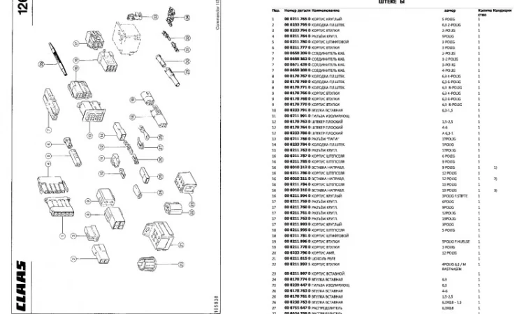 Каталог запчастей КЛААС Коммандор 114-CLAAS Commandor 114 на русском языке в печатном виде - фото № 2